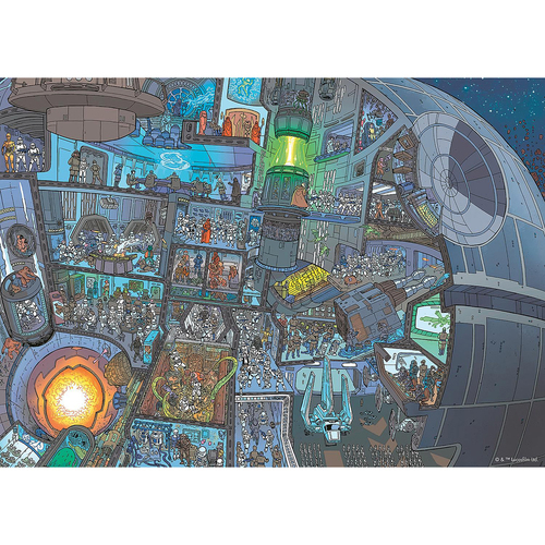 1000pc Ravensburger Star Wars Where's Wookie Jigsaw Puzzle 