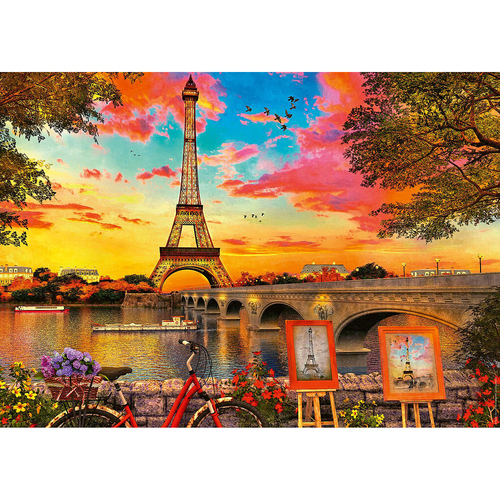1000pc Ravensburger The Banks of the Seine Jigsaw Puzzle 
