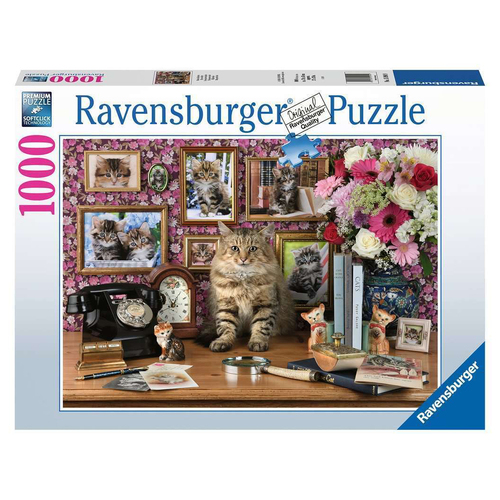 1000pc Ravensburger My Cute Kitty Jigsaw Puzzle Set Adults