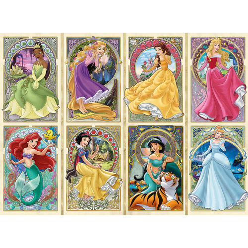 1000pc Ravensburger Disney Art Nouveau Princesses Jigsaw Puzzle 