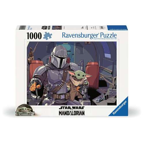 1000pc Ravensburger Star Wars The Mandalorian Family Jigsaw Puzzle 70x50cm