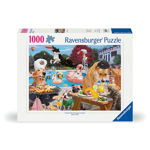 1000pc Ravensburger Dog Days of Summer Jigsaw Puzzle 