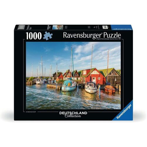1000pc Ravensburger Colourful Harbourside Germany Family Jigsaw Puzzle