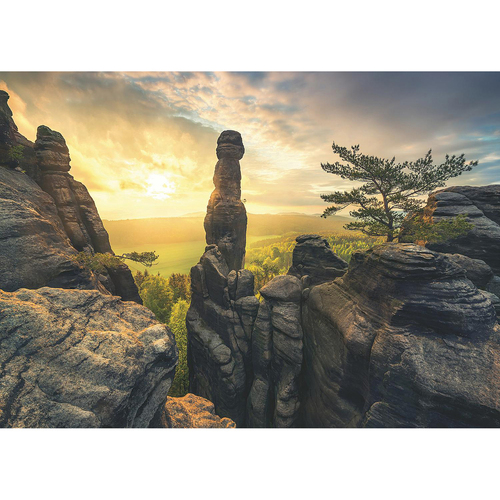 1000pc Ravensburger Monolith Elbe Sandstone Mountains Adults Jigsaw Puzzle 