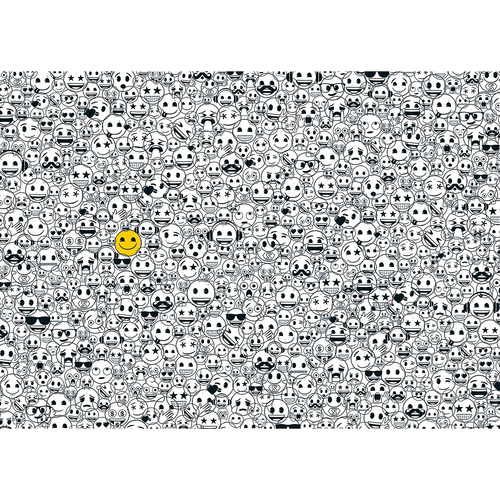 1000pc Ravensburger Challenge Emoji Jigsaw Puzzle 