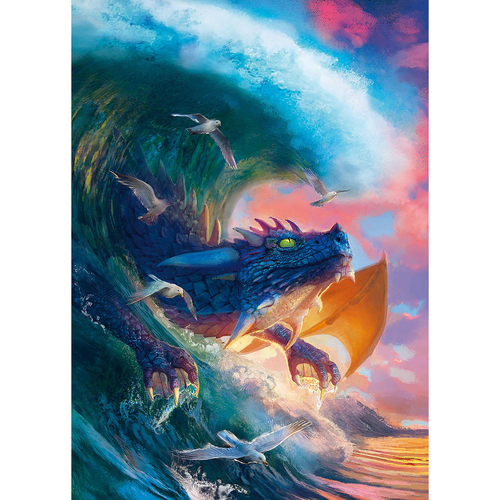 1000pc Ravensburger Dragon Race Adults Jigsaw Puzzle 