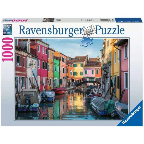 1000pc Ravensburger Burano, Italy Jigsaw Puzzle Set Adults