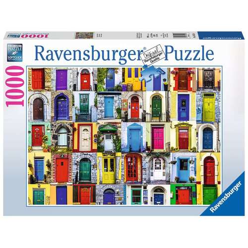 1000pc Ravensburger Doors Of The World Family Jigsaw Puzzle 70x50cm