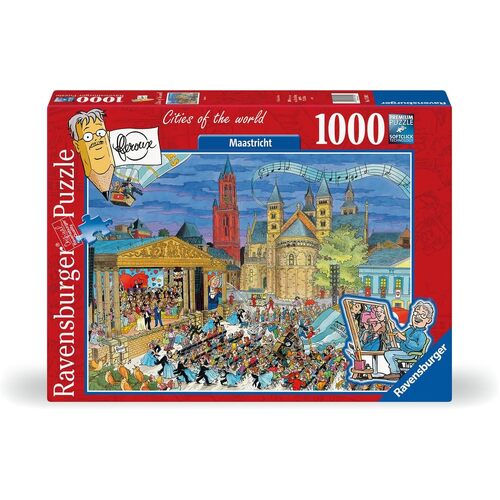 1000pc Ravensburger Maastricht Building Landscape Jigsaw Puzzle Set Adults