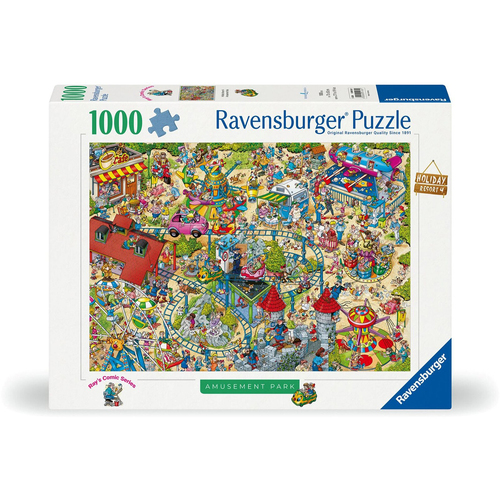 1000pc Ravensburger Holiday Resort 4 The Amusement Park Jigsaw Puzzle 