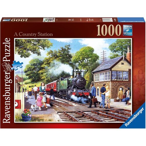 1000pc Ravensburger A Country Station Family Jigsaw Puzzle 70x50cm