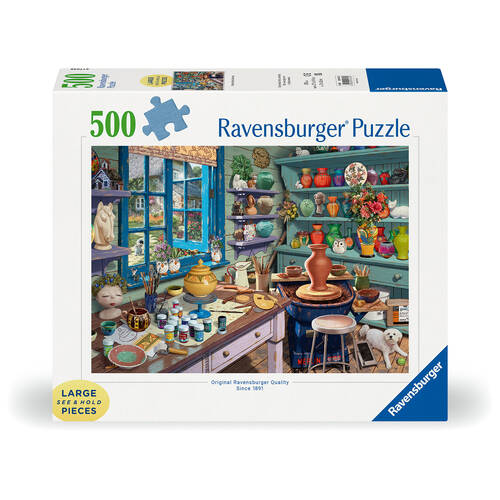 500pc Ravensburger Pottery Studio Sanctuary Jigsaw Puzzle 70x50cm 12y+