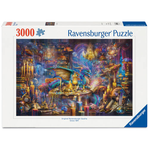 3000pc Ravensburger WT Fantasy Library Jigsaw Puzzle