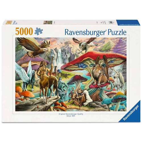 5000pc Ravensburger Mushrooms And More Puzzle Wooden Premium Quality Jigsaw