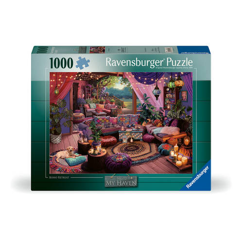 1000pc Ravensburger My Haven No12 Boho Retreat Jigsaw Puzzle 70x50cm 14y+
