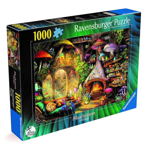 1000pc Ravensburger Mushroom Cottage Jigsaw Puzzle 70x50cm 14y+