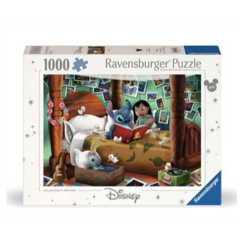 1000pc Ravensburger Disney Stitch Lilo & Wooden Premium Jigsaw Puzzle