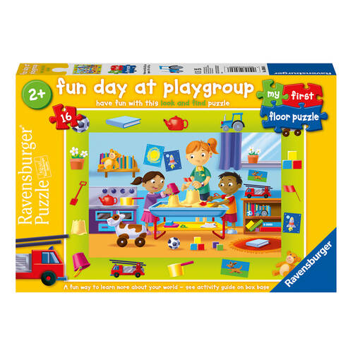16pc Ravensburger Fun Day at Playgroup First Floor Jigsaw Puzzle 49x36cm 2+