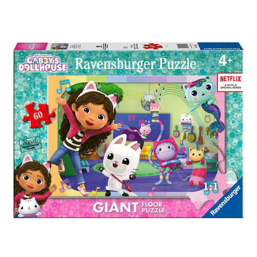 60pc Ravensburger Gabby's Dollhouse Giant Floor Jigsaw Puzzle 4y+