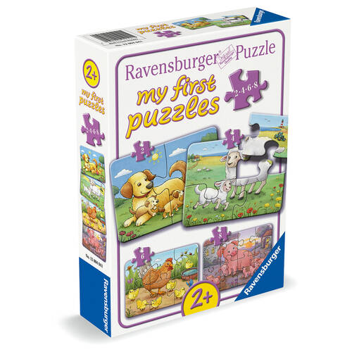 Ravensburger My First Puzzle Animal Families 4-Jigsaw 18m+