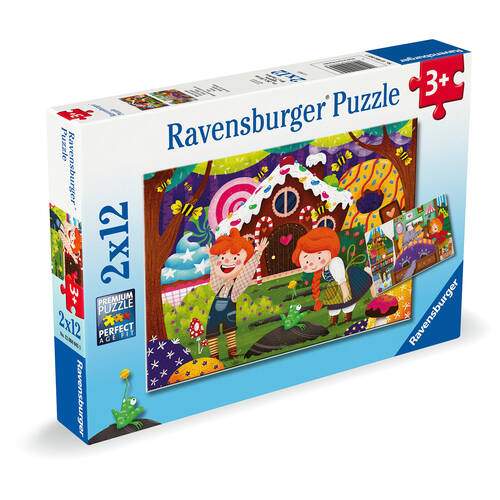 2x12pc Ravensburger WT Fairytales Jigsaw Puzzle Set 3y+