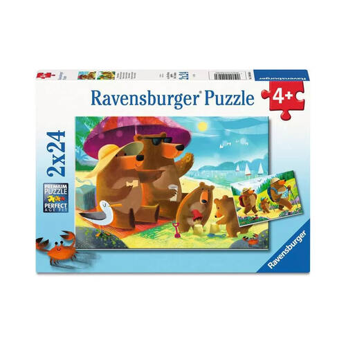 2x 24pc Ravensburger WT Camping/Travel Jigsaw Puzzle 3y+
