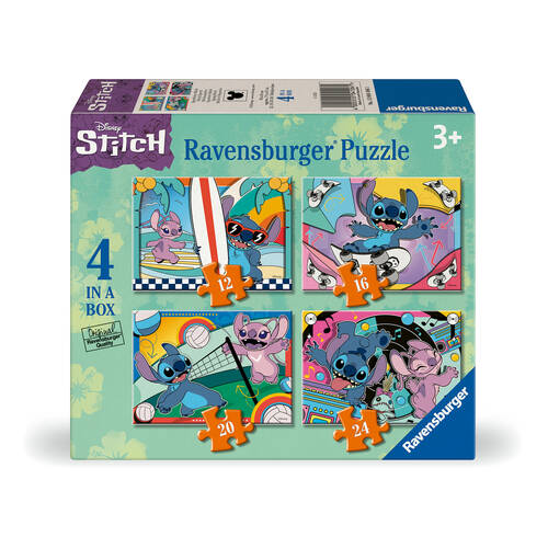 Ravensburger Disney Stitch 4-In-A-Box Jigsaw Puzzle 19x14cm 3y+
