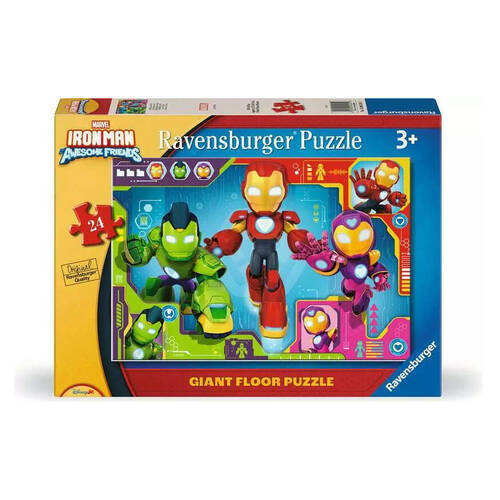 24pc Ravensburger Iron Man & His Awesome Friends Wooden Jigsaw Puzzle 3y+