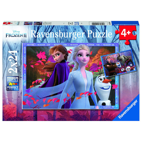 2x24pc Ravensburger Frozen 2 Frosty Adventures Jigsaw Childrens Puzzle 4Y+