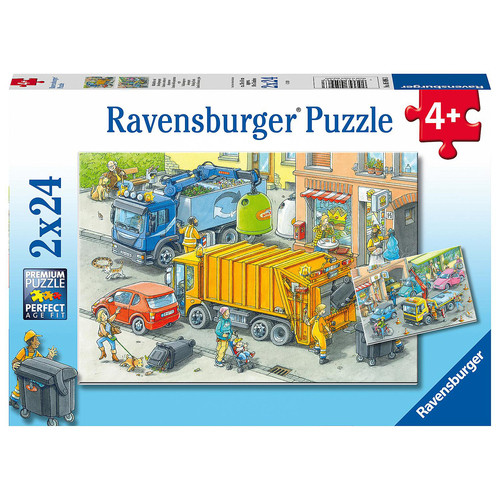 2x24pc Ravensburger Working Trucks Jigsaw Puzzle 4y+