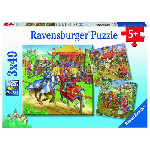3x49pc Ravensburger Life of the Knight Jigsaw Puzzle 