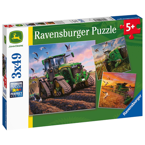 3x49pc Ravensburger Seasons of John Deere Jigsaw Kids/Childrens Puzzle 5Y+