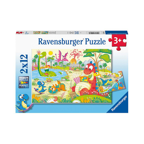 2x12pc Ravensburger My Dino Friends Jigsaw Puzzle Set 3y+