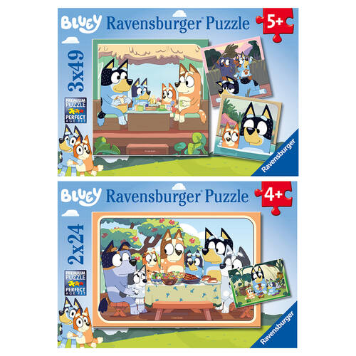 2pc Ravensburger Bluey Jigsaw Puzzle Combo Kids/Childrens Toy Set 3-5y+