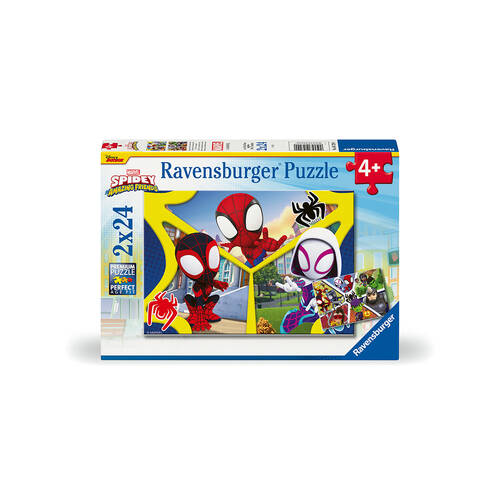 2x 24pc Ravensburger Spidey Jigsaw Puzzle 10x7cm 3y+