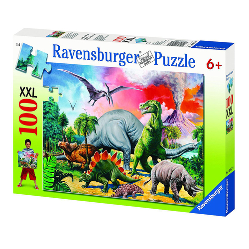 100pc Ravensburger Among the Dinosaurs Jigsaw Kids/Childrens Puzzle 6Y+