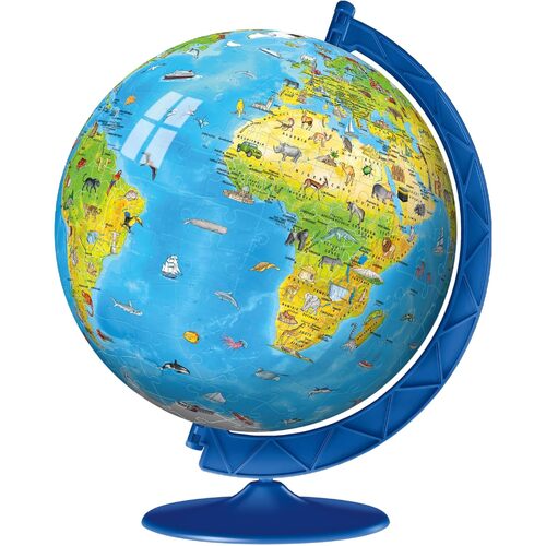 180pc Ravensburger Childrens Globe 3D Jigsaw Puzzleball 7-12y