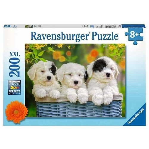 200pc Ravensburger Cuddly Puppies Jigsaw Puzzle 57x24cm 8y+