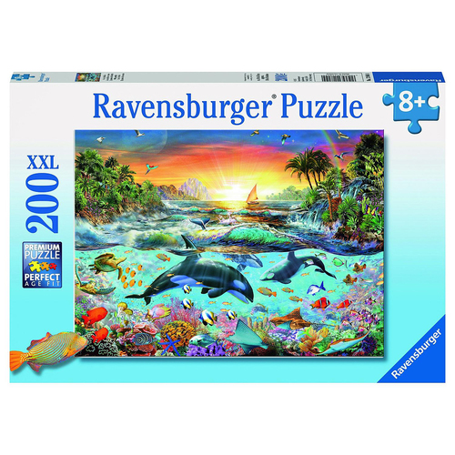 200pc Ravensburger Orca Paradise Jigsaw Puzzle Set 8y+