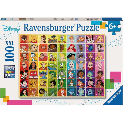 100pc Ravensburger Disney Multi Character Jigsaw Puzzle 49x36cm 6y+