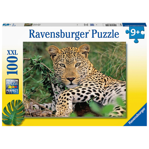 100pc Ravensburger Lounging Leopard Jigsaw Puzzle Set 6y+
