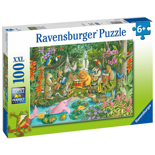 100pc Ravensburger Rainforest River Band Jigsaw Puzzle 6+