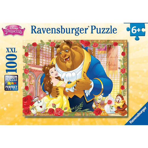 100pc Ravensburger Disney Belle & Beast Jigsaw Puzzle Glitter 6+