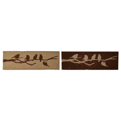 2pc Esschert Design Doormat Birds On Branch Indoor Outdoor 120cm