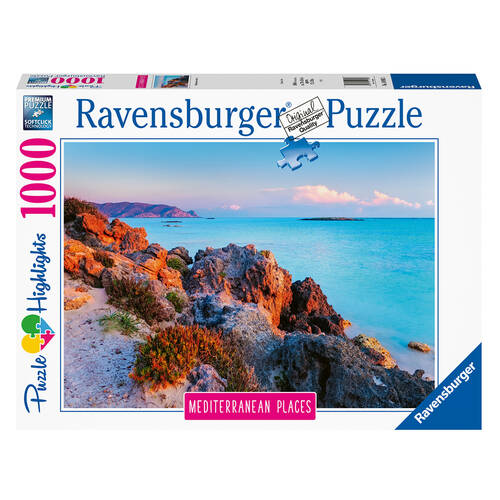 1000pc Ravensburger Mediterranean Greece Jigsaw Puzzle 70x50cm 14y+