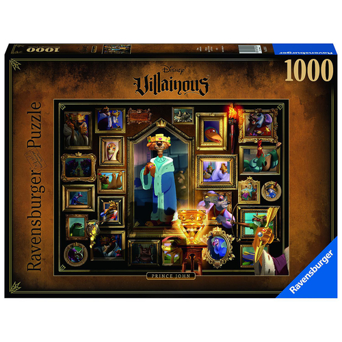 1000pc Ravensburger Villainous Prince John Jigsaw Puzzle Set Adults