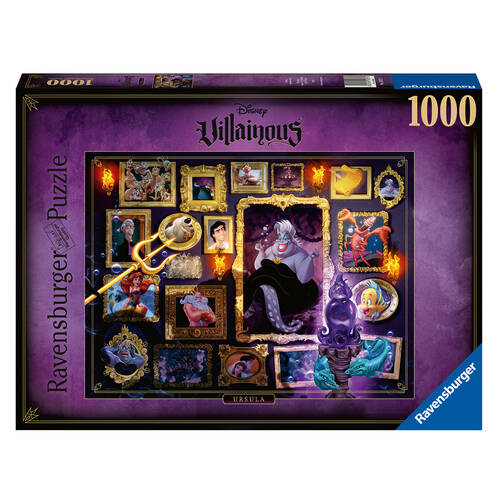 1000pc Ravensburger Disney Villainous Ursula Jigsaw Puzzle 70x50cm 14y+