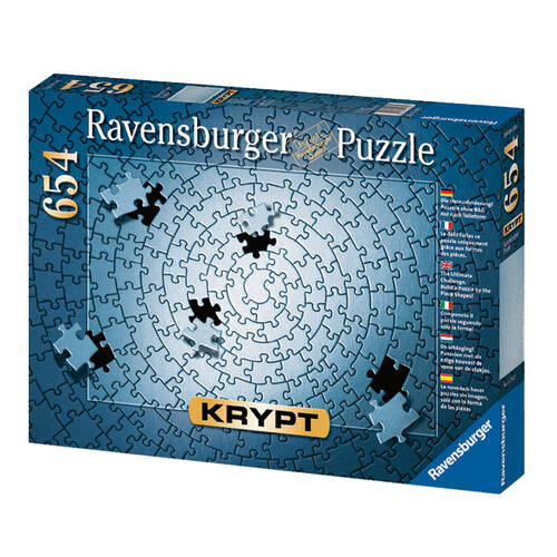 654pc Ravensburger Krypt Silver Spiral Jigsaw Puzzle 70x50cm 12y+