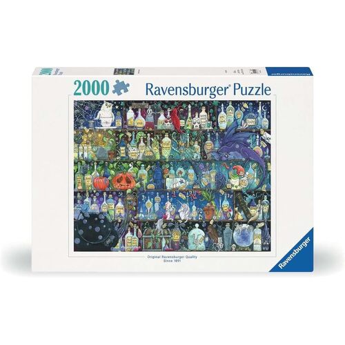 2000pc Ravensburger Poisons And Potions Adults Jigsaw Puzzle Set