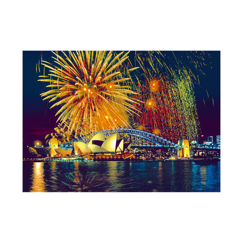 1000pc Ravensburger Fireworks Over Sydney Australia Jigsaw Kids Puzzle Toy 70x50cm 12y+